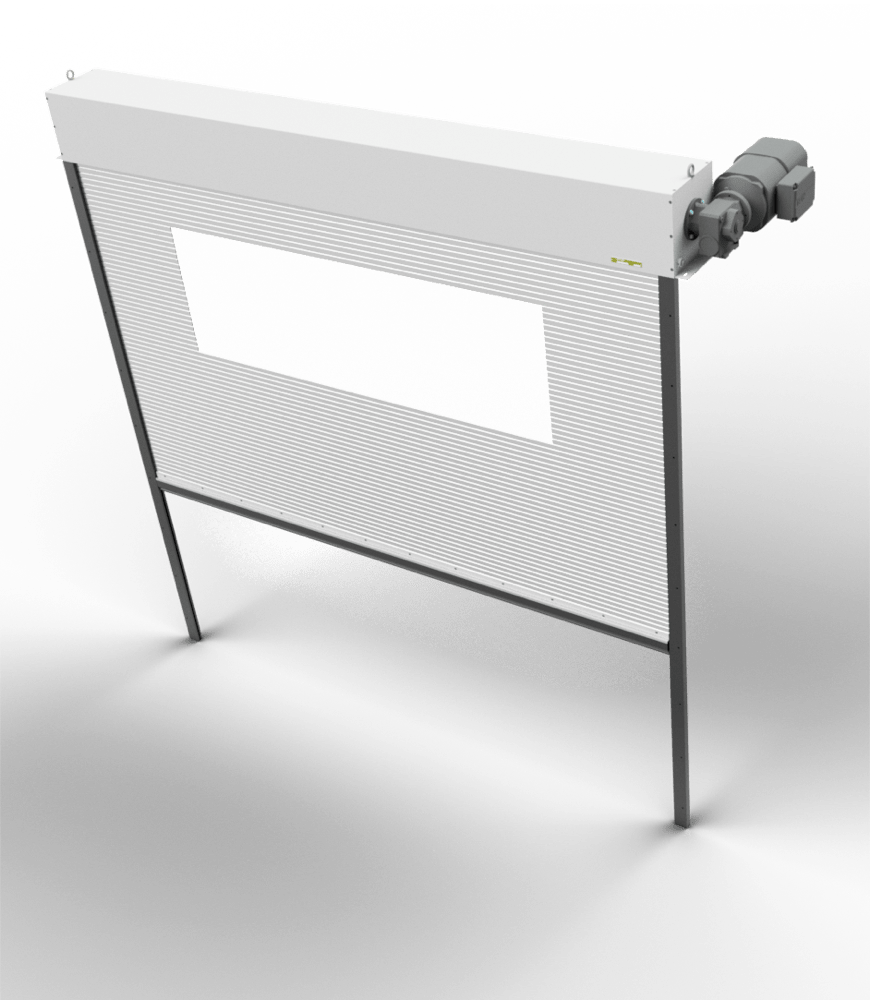 3D-Modell Rolltor für einen Teststand