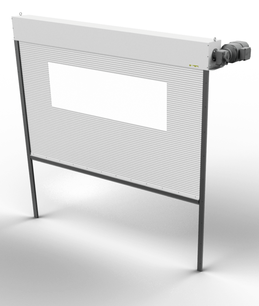 3D-Modell Rolltor für einen Teststand